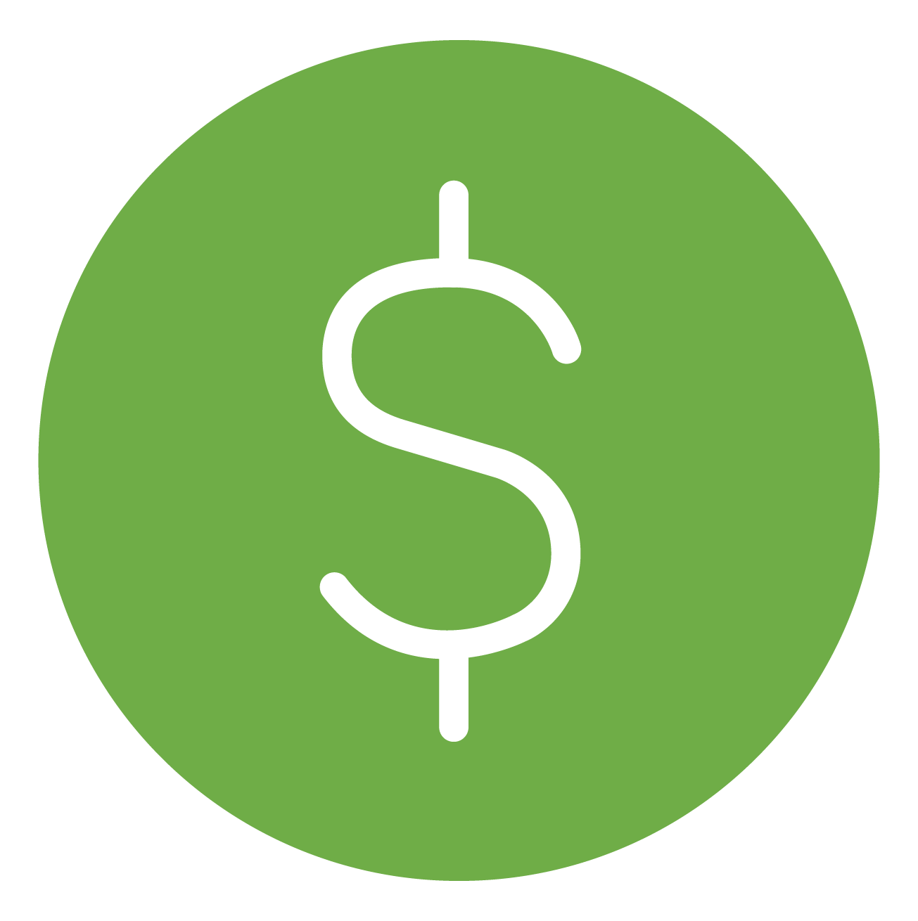 Monthly cash rebates icon.